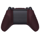 PlayVital Wine Red 3D Studded Edition Anti-slip Silicone Cover Skin for Xbox Series X Controller, Soft Rubber Case Protector for Xbox Series S Controller with 6 Black Thumb Grip Caps - SDX3011