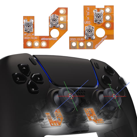 eXtremeRate Drifix Thumbsticks Drift Fix Repair Kit for PS5 Controller BDM-010/020/030/040/050, Custom Analog Stick Joystick Regulator Circuit Board for PS5 Controller - PFMD007