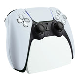 PlayVital Solid White Controller Display Stand for PlayStation 5, Gamepad Accessories Desk Holder for PS5 Controller with Rubber Pads - PFPJ004