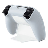 PlayVital Solid White Controller Display Stand for PlayStation 5, Gamepad Accessories Desk Holder for PS5 Controller with Rubber Pads - PFPJ004