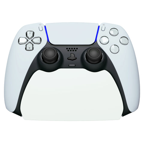 PlayVital Solid White Controller Display Stand for PlayStation 5, Gamepad Accessories Desk Holder for PS5 Controller with Rubber Pads - PFPJ004