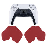 PlayVital Red Anti-Skid Sweat-Absorbent Controller Grip for PlayStation 5 Controller, Professional Textured Soft Rubber Pads Handle Grips for PS5 Controller - PFPJ005