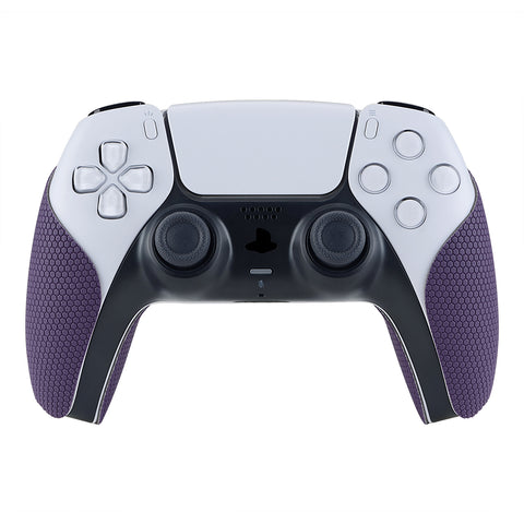 PlayVital Purple Anti-Skid Sweat-Absorbent Controller Grip for PlayStation 5 Controller, Professional Textured Soft Rubber Pads Handle Grips for PS5 Controller - PFPJ006