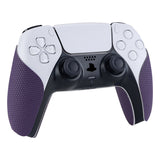 PlayVital Purple Anti-Skid Sweat-Absorbent Controller Grip for PlayStation 5 Controller, Professional Textured Soft Rubber Pads Handle Grips for PS5 Controller - PFPJ006