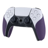 PlayVital Purple Anti-Skid Sweat-Absorbent Controller Grip for PlayStation 5 Controller, Professional Textured Soft Rubber Pads Handle Grips for PS5 Controller - PFPJ006