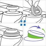 PlayVital 5 Pairs Aim Assist Target Motion Control Precision Rings for PS5, for PS4, Xbox Series X/S, Xbox One, Xbox 360, Switch Pro Controller - 5 Colors 3 Different Strength - PFPJ019