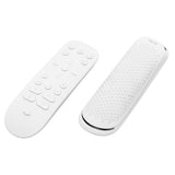 PlayVital White Silicone Protective Remote Case for PS5 Media Remote Cover, Ergonomic Design Full Body Protector Skin for PS5 Remote Control - PFPJ036