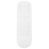 PlayVital White Silicone Protective Remote Case for PS5 Media Remote Cover, Ergonomic Design Full Body Protector Skin for PS5 Remote Control - PFPJ036