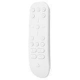 PlayVital White Silicone Protective Remote Case for PS5 Media Remote Cover, Ergonomic Design Full Body Protector Skin for PS5 Remote Control - PFPJ036