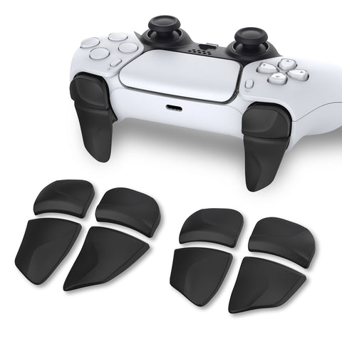PlayVital BLADE 2 Pairs Shoulder Buttons Extension Triggers for ps5 Controller, Game Improvement Adjusters for PS Portal Remote Player, Bumper Trigger Extenders for ps5 Edge Controller - Black - PFPJ039