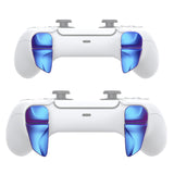 PlayVital BLADE 2 Pairs Shoulder Buttons Extension Triggers for ps5 Controller, Game Improvement Adjusters for PS Portal Remote Player, Bumper Trigger Extenders for ps5 Edge Controller - Chameleon Purple Blue - PFPJ040