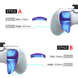 PlayVital BLADE 2 Pairs Shoulder Buttons Extension Triggers for ps5 Controller, Game Improvement Adjusters for PS Portal Remote Player, Bumper Trigger Extenders for ps5 Edge Controller - Chameleon Purple Blue - PFPJ040