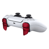 PlayVital BLADE 2 Pairs Shoulder Buttons Extension Triggers for ps5 Controller, Game Improvement Adjusters for PS Portal Remote Player, Bumper Trigger Extenders for ps5 Edge Controller - Scarlet Red - PFPJ041