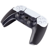 PlayVital Armored Edition Anti-Skid Sweat-Absorbent Controller Grip for PS5, Professional Textured Soft Rubber Pads Handle Grips for PS5 Controller with Shoulder Button Trigger Stickers - Black - PFPJ049