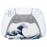 PlayVital The Great Wave Game Controller Stand for PS5, Gamepad Stand for PS5, Display Desk Holder for PS5 Controller with Rubber Pads - PFPJ059