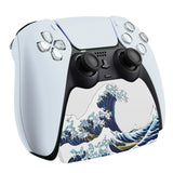 PlayVital The Great Wave Game Controller Stand for PS5, Gamepad Stand for PS5, Display Desk Holder for PS5 Controller with Rubber Pads - PFPJ059