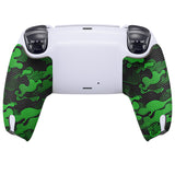 PlayVital Anti-Skid Sweat-Absorbent Controller Grip for PS5 Controller, Professional Textured Soft Rubber Pads Handle Grips for PS5 Controller - Black Green Camouflage - PFPJ064