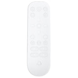 PlayVital Clear White Silicone Protective Remote Case for PS5 Media Remote Cover, Ergonomic Design Full Body Protector Skin for PS5 Remote Control - PFPJ076