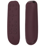 PlayVital Wine Red Silicone Protective Remote Case for PS5 Media Remote Cover, Ergonomic Design Full Body Protector Skin for PS5 Remote Control - PFPJ079