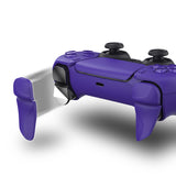 PlayVital BLADE 2 Pairs Shoulder Buttons Extension Triggers for ps5 Controller, Game Improvement Adjusters for PS Portal Remote Player, Bumper Trigger Extenders for ps5 Edge Controller - Galactic Purple - PFPJ090