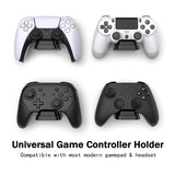 PlayVital 2 Pack Universal Game Controller Wall Mount for ps5 & Headset, Wall Stand for Xbox Series Controller, Wall Holder for Switch Pro Controller, Dedicated Console Hanger Mode for ps5 - Black - PFPJ092