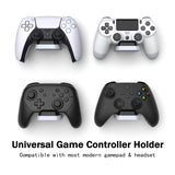 PlayVital 2 Pack Universal Game Controller Wall Mount for ps5 & Headset, Wall Stand for Xbox Series Controller, Wall Holder for Switch Pro Controller, Dedicated Console Hanger Mode for ps5 - Black & White - PFPJ093