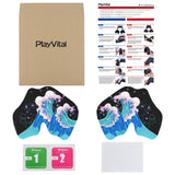 PlayVital Shimmering Waves Anti-Skid Sweat-Absorbent Controller Grip for PS5 Controller - PFPJ106