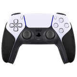 PlayVital Anti-Slip Silicone Controller Grip Tape for ps5 Controller, Sweat-Absorbent Handle Grips for ps5 Controller with Shoulder Button Trigger Stickers Set - Black - PFPJ111