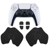 PlayVital Anti-Slip Silicone Controller Grip Tape for ps5 Controller, Sweat-Absorbent Handle Grips for ps5 Controller with Shoulder Button Trigger Stickers Set - Black - PFPJ111