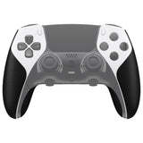 PlayVital Anti-Skid Sweat-Absorbent Controller Grip for ps5 Edge Wireless Controller, Professional Textured Soft PU Handle Grips Anti Sweat Protector for ps5 Edge Controller - Black - PFPJ112