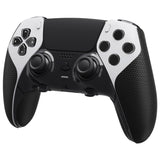 PlayVital Anti-Skid Sweat-Absorbent Controller Grip for ps5 Edge Wireless Controller, Professional Textured Soft PU Handle Grips Anti Sweat Protector for ps5 Edge Controller - Black - PFPJ112