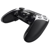 PlayVital Anti-Skid Sweat-Absorbent Controller Grip for ps5 Edge Wireless Controller, Professional Textured Soft PU Handle Grips Anti Sweat Protector for ps5 Edge Controller - Black - PFPJ112