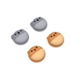 PlayVital Brown Bear & Koala Cute Thumb Grip Caps for PS5/4 Controller, Silicone Analog Stick Caps Cover for Xbox Series X/S, Thumbstick Caps for Switch Pro Controller - PJM3001