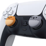 PlayVital Brown Bear & Koala Cute Thumb Grip Caps for PS5/4 Controller, Silicone Analog Stick Caps Cover for Xbox Series X/S, Thumbstick Caps for Switch Pro Controller - PJM3001