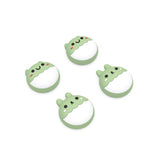 PlayVital Rabbit & Squirrel Cute Thumb Grip Caps for PS5/4 Controller, Silicone Analog Stick Caps Cover for Xbox Series X/S, Thumbstick Caps for Switch Pro Controller - Matcha Green - PJM3004