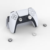 PlayVital Cat Paw Cute Thumb Grip Caps for PS5/4 Controller, Silicone Analog Stick Caps Cover for Xbox Series X/S, Thumbstick Caps for Switch Pro Controller - Gray & Light Gray - PJM3006