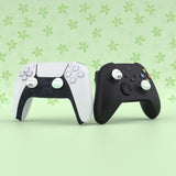 PlayVital Onigiri Cute Thumb Grip Caps for PS5/4 Controller, Silicone Analog Stick Caps Cover for Xbox Series X/S, Thumbstick Caps for Switch Pro Controller - Gray & Seafoam Green - PJM3007