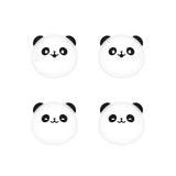 PlayVital Chubby Panda Cute Thumb Grip Caps for PS5/4 Controller, Silicone Analog Stick Caps Cover for Xbox Series X/S, Thumbstick Caps for Switch Pro Controller - PJM3012