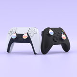 PlayVital Cute Thumb Grip Caps for ps5/4 Controller, Silicone Analog Stick Caps Cover for Xbox Series X/S, Thumbstick Caps for Switch Pro Controller - Easter Bunny - PJM3020