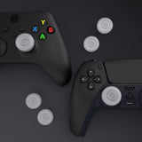 PlayVital Thumbs Cushion Caps Thumb Grips for ps5, for ps4, Thumbstick Grip Cover for Xbox Series X/S, Thumb Grip Caps for Xbox One, Elite Series 2, for Switch Pro Controller - Clear - PJM3023