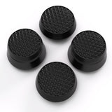 PlayVital Black Thumbs Pro ARMOR Thumbstick Extender Joystick Caps Grip for ps5 Controller - 2 High Raise and 2 Mid Raise Dome - PJM4001