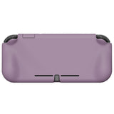 PlayVital ZealProtect Protective Case for Nintendo Switch Lite, Hard Shell Ergonomic Grip Cover for Nintendo Switch Lite w/Screen Protector & Thumb Grip Caps & Button Caps - Dark Grayish Violet - PSLYP3002