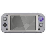 PlayVital ZealProtect Protective Case for Nintendo Switch Lite, Hard Shell Ergonomic Grip Cover for Switch Lite with Screen Protector & Thumb Grip Caps & Button Caps - Classics SNES Style - PSLYY7002