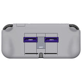 PlayVital ZealProtect Protective Case for Nintendo Switch Lite, Hard Shell Ergonomic Grip Cover for Switch Lite with Screen Protector & Thumb Grip Caps & Button Caps - Classics SNES Style - PSLYY7002