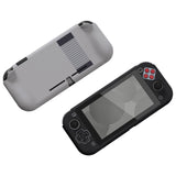 PlayVital ZealProtect Protective Case for Nintendo Switch Lite, Hard Shell Ergonomic Grip Cover for Switch Lite with Screen Protector & Thumb Grip Caps & Button Caps - Classics NES Style - PSLYY7003