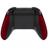 eXtremeRate Scarlet Red Soft Touch Grip Back Panels, Comfortable Non-Slip Side Rails Handles, Game Improvement Replacement Parts for Xbox Series S / X Controller - Controller NOT Included - PX3P303