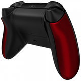 eXtremeRate Scarlet Red Soft Touch Grip Back Panels, Comfortable Non-Slip Side Rails Handles, Game Improvement Replacement Parts for Xbox Series S / X Controller - Controller NOT Included - PX3P303