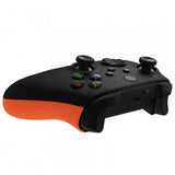 eXtremeRate Orange Soft Touch Grip Back Panels, Comfortable Non-Slip Side Rails Handles, Game Improvement Replacement Parts for Xbox Series S / X Controller - Controller NOT Included - PX3P304