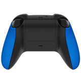 eXtremeRate Blue Soft Touch Grip Back Panels, Comfortable Non-Slip Side Rails Handles, Game Improvement Replacement Parts for Xbox Series S / X Controller - Controller NOT Included - PX3P305