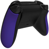 eXtremeRate Purple Soft Touch Grip Back Panels, Comfortable Non-Slip Side Rails Handles, Game Improvement Replacement Parts for Xbox Series S / X Controller - Controller NOT Included - PX3P307